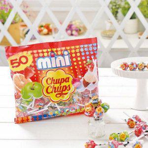 50개 소포장 화이트데이 새콤달콤 막대 사탕 선물