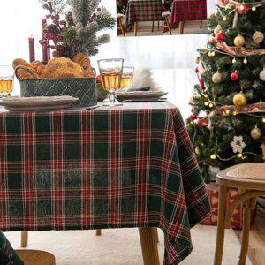 식탁보 체크 테이블보 크리스마스 사계절 패브릭 주방테이블 인테리어 북유럽