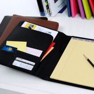 서류 2단 카드포켓 레포트 프리미엄 가죽 a4 패드