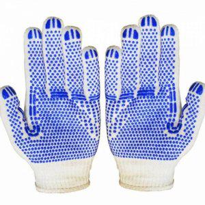 미끄럼 100개입 산업용 장갑 목장갑 도트 방지 작업 안전 다용도