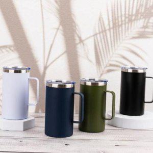 캠핑용 700ml 대용량 핸들 텀블러 빅사이즈 스텐 손잡이