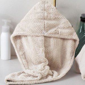 머리카락 건조 타올 극세사 드라이 수건 헤어 목욕 머리