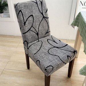 인테리어 식탁 패브릭 커버 신축성 의자 다이닝 북유럽