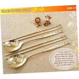 집들이선물 수저 티타늄 고급 신혼부부 수저세트 2인