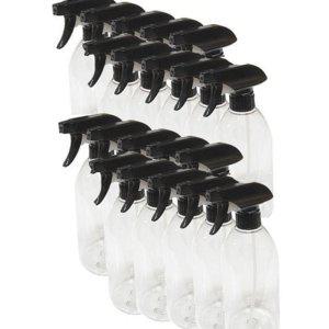 스프레이 청소용 공병 플라스틱 다회용 분무기 투명