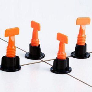 줄눈 클립 타일 수직 레벨링 평탄 시스템 시공 수평