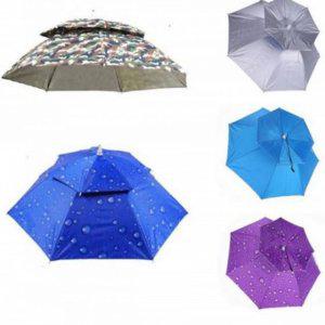 머리 야외용 모자 우산 등산 접이식 농업용 통풍 쓰는