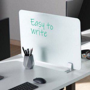 파티션 책상용 칸막이 개인 강화 데스크 사무실 양면 유리