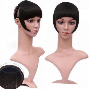 시스루 여성 머리띠 옆머리 자연 데일리 앞머리 가발