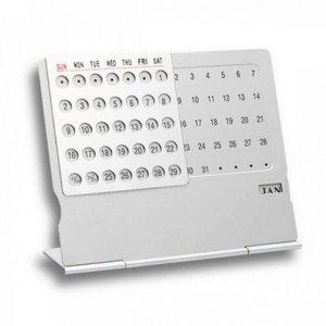 인테리어 고급스러운 레트로 캘린더 금속 탁상 만년 달력