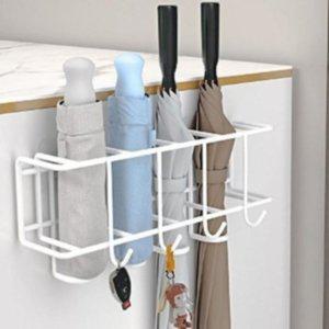 좋은 현관 부착 벽걸이형 우산걸이 4구 우산꽂이 보관 거치대 M50311