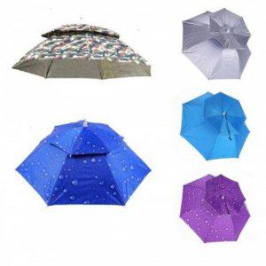 좋은 머리에쓰는 우산 모자 우양산 양산 낚시 농사 자외선차단 햇빛가리개