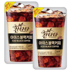 롯데 칸타타 아이스 블랙커피 230ml x 10팩