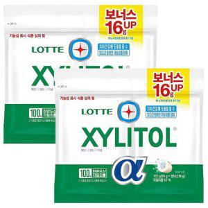 롯데 자일리톨 알파 오리지날 리필 102g x 2개