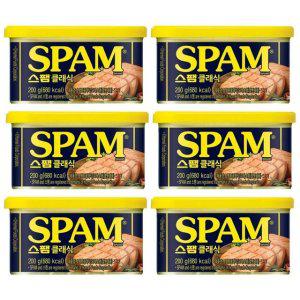 CJ스팸 클래식 200g x 6개