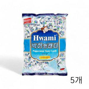 화미 박하향캔디 800g X 5개 식당용 업소용 후식사탕