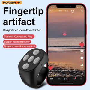 스마트 핑거팁 링 리모컨 마우스 무선 블루투스 모바일 셀카 마우스 셀카 비디오 자동 페이지 넘김 브라우징
