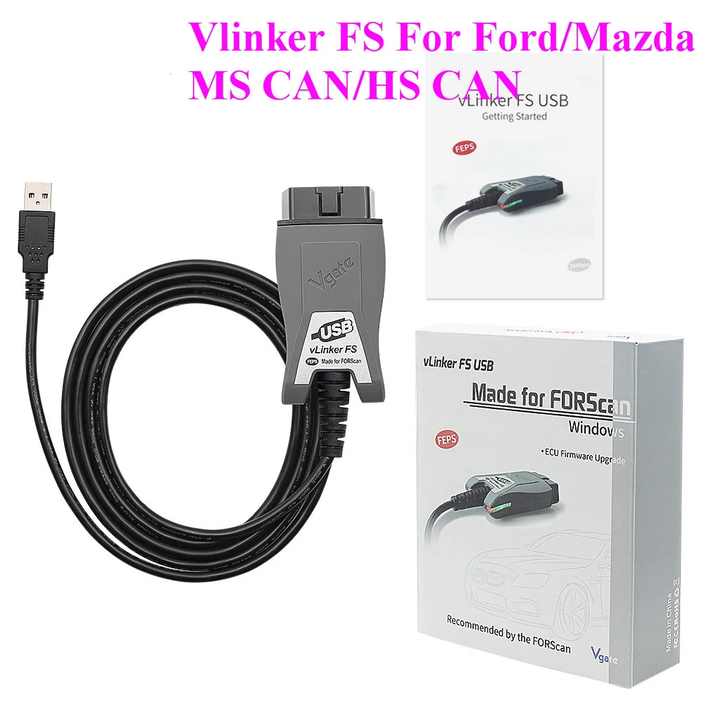 Vgate vLinker FS ELM327 HS/MS-CAN For Ford FORScan ELM 327 OBD 2 OBD2 자동차 진단 스캐너 인터페이스 도구 OBDII For Mazda