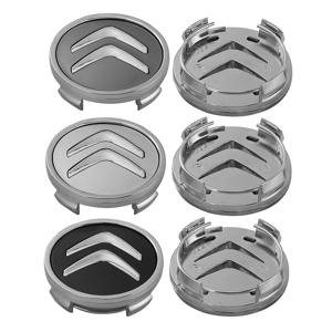 4개 56mm/60mm 자동차 휠 허브 센터 캡 배지 커버 스티커 시트로엥 캑스터 C1 C2 C3 C6 C8 C4 피카소 Xsara C5 에어크로스용