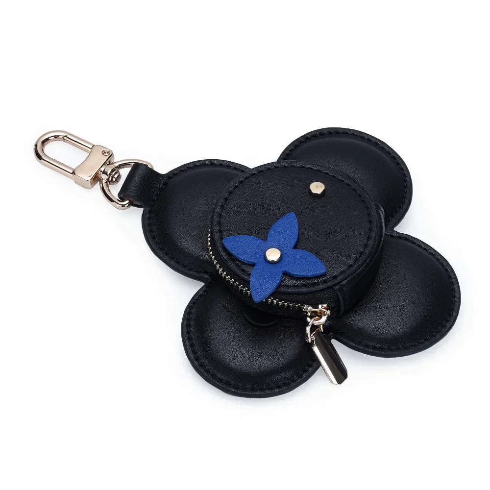 가방 장식 펜던트 패션 리얼 가죽 여성 가방 참 해바라기 디자인 작은 가방 버클 액세서리 키체인 쥬얼리