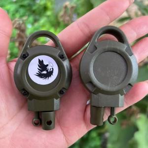 내구성 강철 와이어 헌팅 키체인 PE 와이어 리바운드 퀵 세팅 트랩 클립 리트랙터블 이지 풀 버클 아웃도어 헌팅 도구