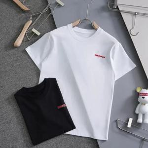 여름 신상 라운드넥 무지 프린팅 캐주얼 패션 브랜드 남녀공용 반팔 티셔츠