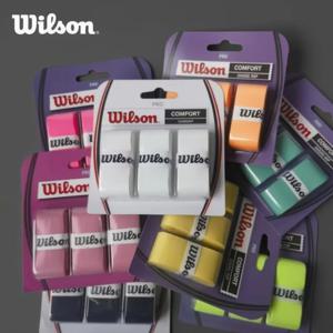 3pcs 윌슨 땀 흡수 테니스 및 배드민턴 그립 테이프 끈적 끈적한 편안한 핸드 젤 WRX 스포츠 장비 액세서리