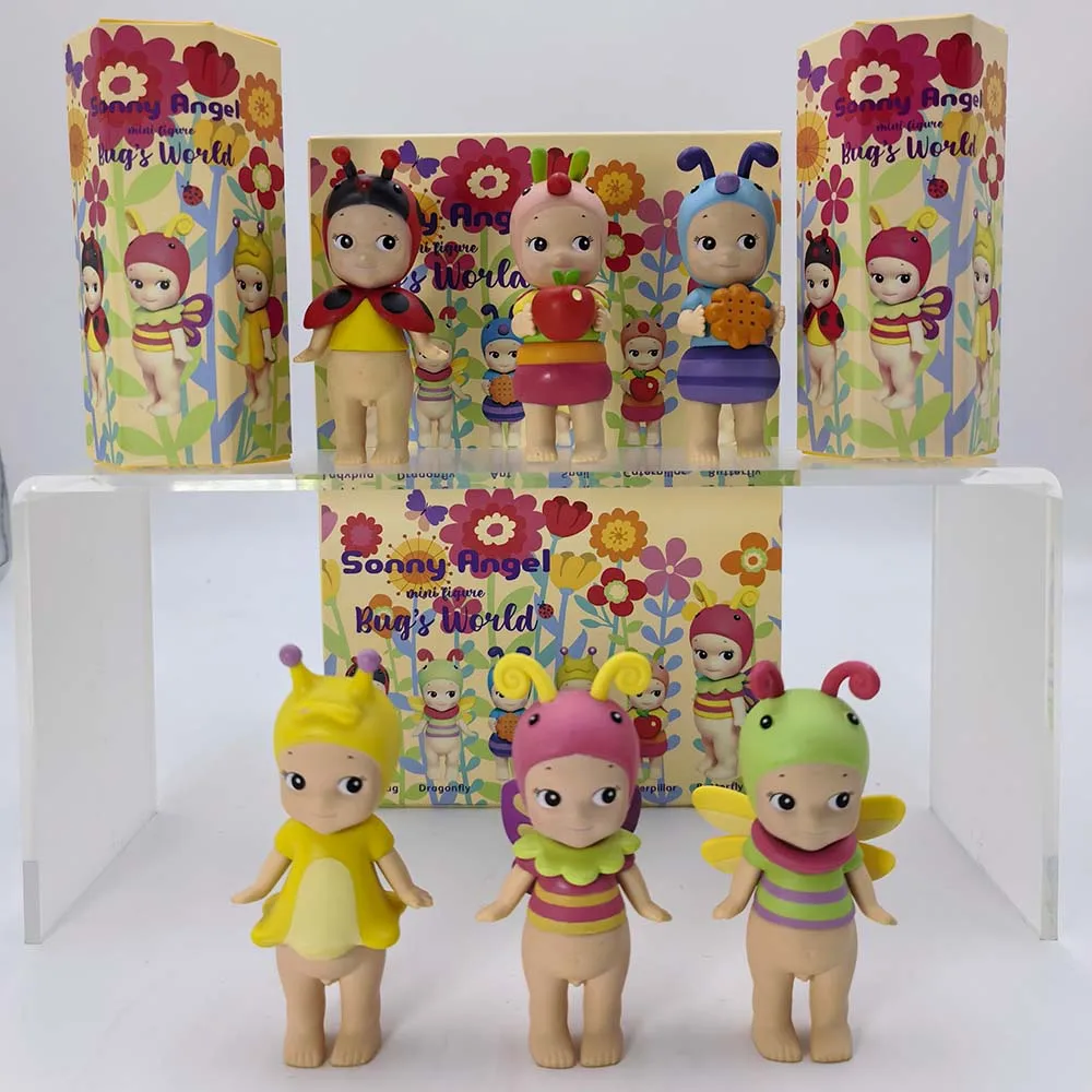 소니엔젤 버그스 월드 블라인드 박스 무당벌레 개미 달팽이 엔젤 귀여운 인형 미니 피규어 애니메이션 핸드메이드 장식품 모델 장식 장난감 선물