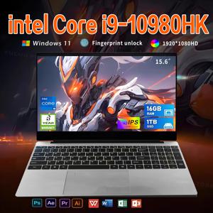 윈도우 11 프로 노트북 인텔 코어 i9-10980hk 16GB 램 1TB SSD 15.6인치 오피스 게이머용 학습용 노트북 컴퓨터 PC