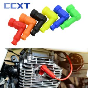 오토바이 ATV 스쿠터 먼지 자전거 혼다 야마하 KTM 가와사키 스즈키 부품에 대한 범용 수정 고무 점화 점화 플러그 캡