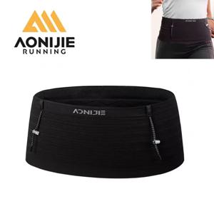 AONIJIE W8116 짠 탄성 스포츠 허리 팩 남성 여성 트레일 러닝 벨트 수화 허리 가방 전화 홀더 체육관 피트니스 마라톤