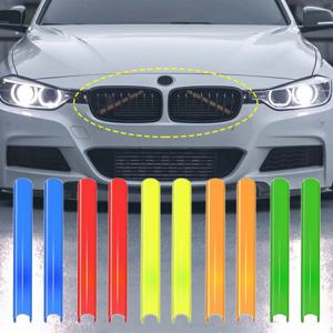 BMW F30 F31 F32 F33 F34 F36 F20 F21 F22 F23 G29 자동차 스포츠 스타일링 장식 액세서리 용 한 쌍의 자동차 전면 그릴 트림 스트립