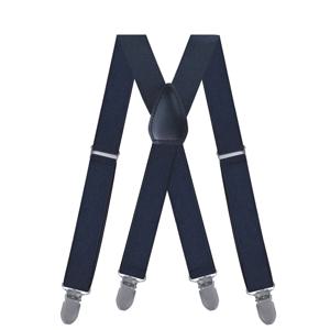 남성 여성을위한 멜빵 패션 2.5cm X-Back 4 클립 조정 가능한 탄성 셔츠 바지 교정기 스트랩 벨트 아빠 남편을위한 선물