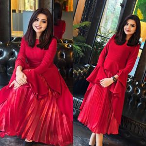 Bateall A 라인 발목 길이 이브닝 드레스, 레이어드 드레이프 새틴, 맞춤형 심플