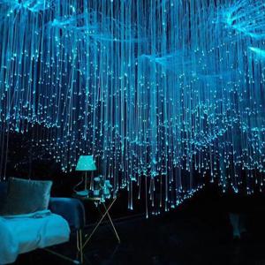 50~500PCS X 0.5mm 1~5 미터 스파클 플래시 포인트 사이드 글로우 PMMA 장식 조명용 플라스틱 광섬유 케이블