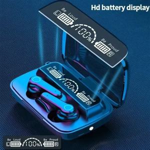 M19 블루투스 헤드셋 무선 Tws 게임 지원 소음 제거 터치 인이어 미니 비상용 파워뱅크 헤드셋