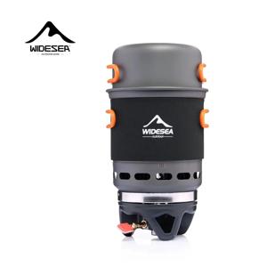 와이드시 캠핑 조리 시스템 (열교환기 포함) 야외 가스 버너 스토브 관광용 냄비 세트 컵 식기 조리기구 등산