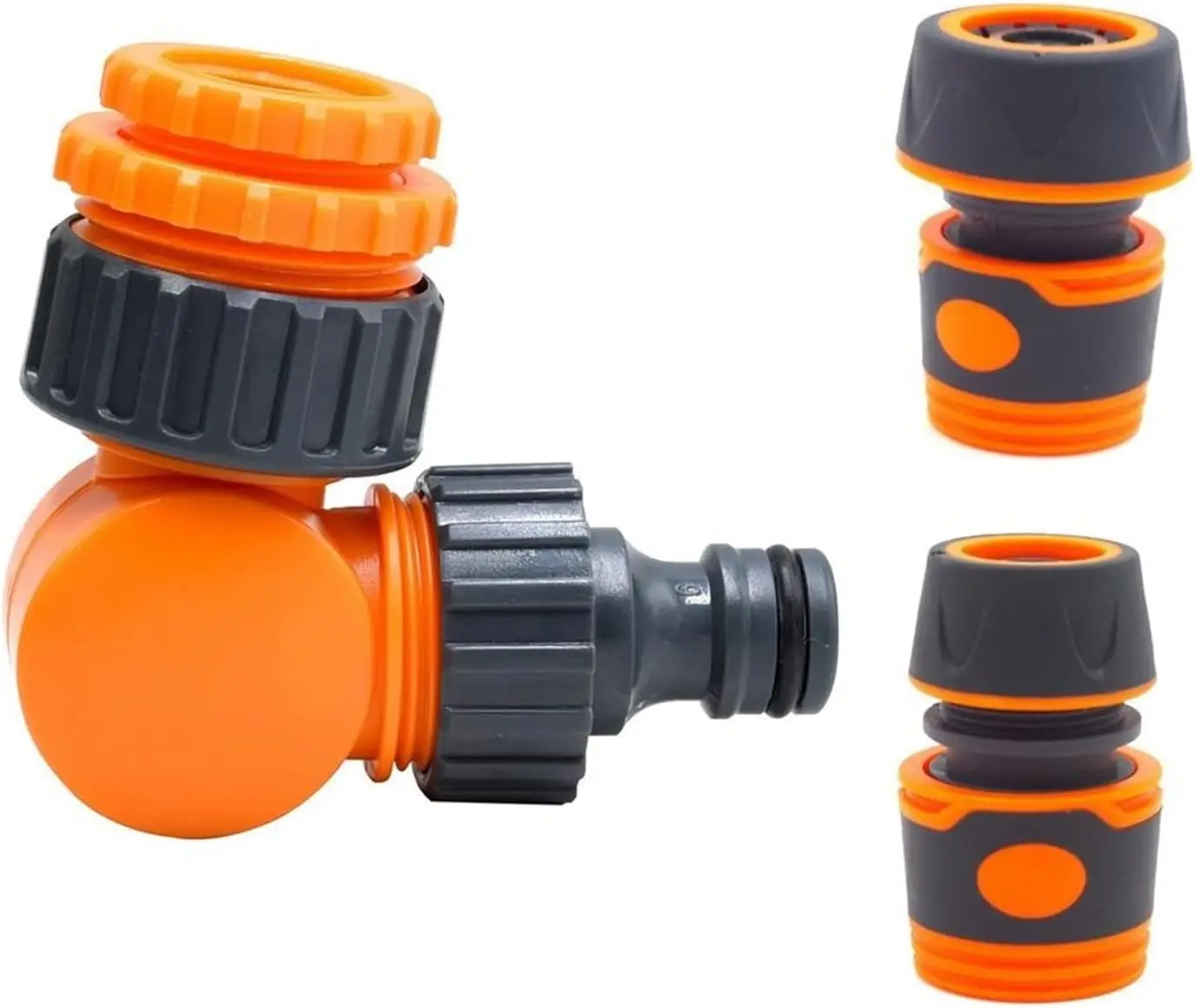 1/2 인치 호스 릴 카트 용 가든 호스 커넥터 수도꼭지 어댑터 플라스틱 클릭 잠금 장치 급수 관개 Gard 용 빠른 연결