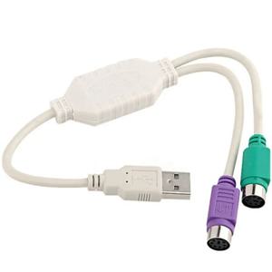 USB 수-듀얼 PS2 암 케이블 F/M 어댑터 변환기, 컴퓨터 PC 노트북 키보드 마우스용