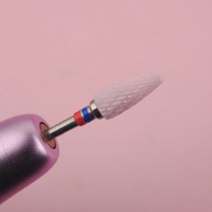 1개 세라믹 네일 드릴 비트 로터리 큐티클 버 젤 제거 파일 전동 드릴 기계용 네일 아트 도구 액세서리