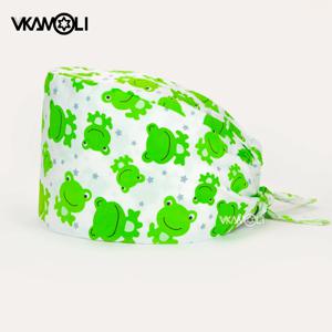 2024 새로운 도매 가격 남여 스크럽 모자 간호사 수의사 스크럽 모자 작업복 작업 액세서리 치과 의사 모자 실험실 작업 수술 모자