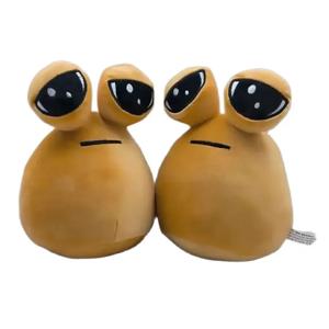 내 애완 동물 외계인 Pou 플러시 장난감 애니메이션 게임 Maw Pou 인형 Kawaii 만화 부드러운 인형 베개 어린이 생일 Xmas Gif