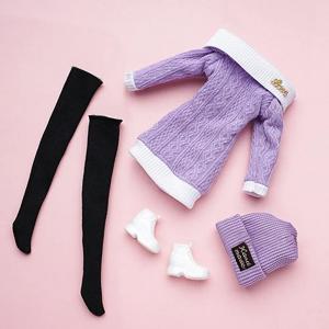 1/6 인형 스웨터 캐주얼 의류 신발 모자, 겨울 착용 바지, 소녀 인형 착용 세트, 29 ~ 32cm 인형 의류 액세서리, 1 세트