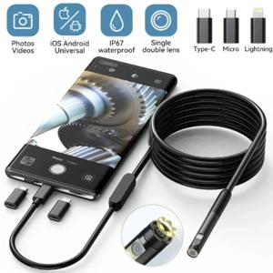 Inskam-미니 카메라 내시경 1080p, 단일 렌즈 및 이중 8mm, 고정 캡, 방수, 검사용 자동차,