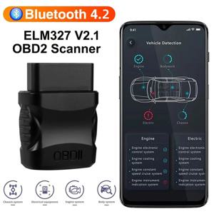 ELM327 V2.1 자동차 엔진 오류 코드 리더 obd2 스캐너 블루투스 4.2 자동차 진단 스캐너 ios/안드로이드 용 EOBD 오류 코드 리더