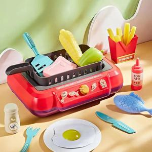 DIY 주방 요리 장난감 세트 20종 다기능 인덕션 어린이 놀이집 음식 장난감 부모-자녀 재미있는 선물