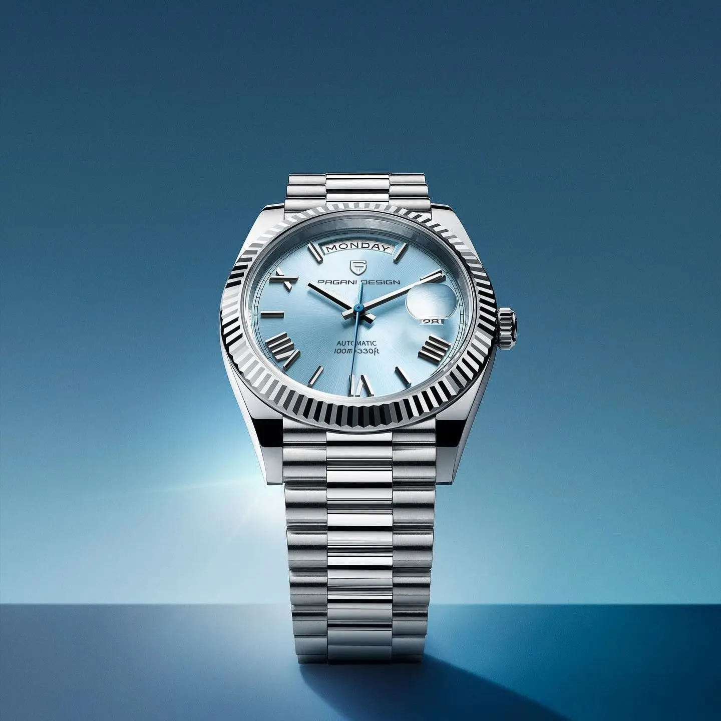 파가니 디자인 2026 신제품 남성용 시계 기계식 탑 브랜드 럭셔리 자동 시계 남성용 AR 사파이어 글라스 캘린더 손목시계