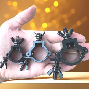 LED PAR 스포트라이트 라운드 튜브 버클용 미니 클램프, 휴대용 조명 액세서리, 알루미늄 합금 클램프, DJ 무대 조명 트러스 후크