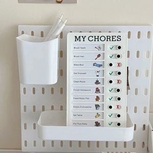 자기관리 체크인 마법 도구 - 플라스틱 자가관리 체크인 카드로 대체 가능한 사인인 카드 성장 계획 작업 목록