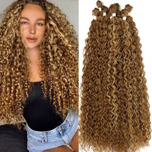 합성 변태 곱슬 머리 번들 긴 제리 곱슬 머리 직조 Anjo 플러스 헤어 익스텐션 유기 얼음 실크 고품질 직조